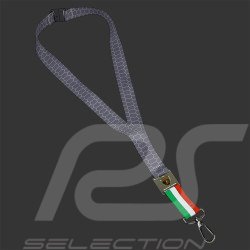 Porte-Clés Lamborghini Squadra Corse Tour de Cou Drapeau Italie Gris LB17L