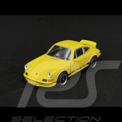 Porsche 911 Carrera RS 2.7 1973 Yellow / Black Stripes Friction Toy 1/38 Welly MAP01091124
