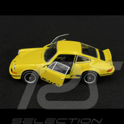 Porsche 911 Carrera RS 2.7 1973 Jaune / Bandes Noires Jouet à friction 1/38 Welly MAP01091124