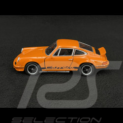 Porsche 911 Carrera RS 2.7 1973 Orange / Black Stripes Friction Toy 1/38 Welly MAP01091124