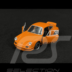 Porsche 911 Carrera RS 2.7 1973 Orange / Black Stripes Friction Toy 1/38 Welly MAP01091124