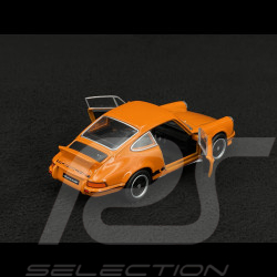 Porsche 911 Carrera RS 2.7 1973 Orange / Schwarze Streifen Reibungsspielzeug 1/38 Welly MAP01091124