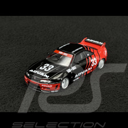 Nissan Skyline GT-R R33 Kaido Works Advan Noir / Rouge 1/64 Mini GT KHMG191