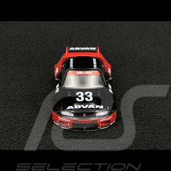 Nissan Skyline GT-R R33 Kaido Works Advan Black / Red 1/64 Mini GT KHMG191