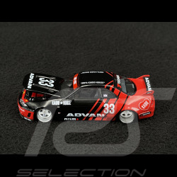 Nissan Skyline GT-R R33 Kaido Works Advan Noir / Rouge 1/64 Mini GT KHMG191