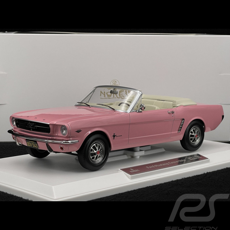 Ford Mustang Cabriolet 1965 Rosa 1/18 Norev 182812