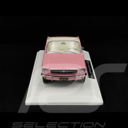 Ford Mustang Convertible 1965 Pink 1/18 Norev 182812