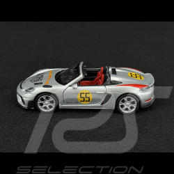 Porsche 718 Spyder RS Typ 982 Panamericana n° 55 2023 Silber Reibungsspielzeug 1/38 Welly MAP01071825
