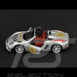 Porsche 718 Spyder RS Type 982 Panamericana n° 55 2023 Silver Friction Toy 1/38 Welly MAP01071825