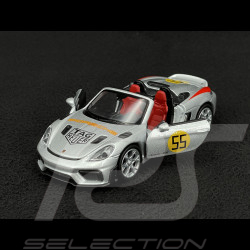 Porsche 718 Spyder RS Type 982 Panamericana n° 55 2023 Silver Friction Toy 1/38 Welly MAP01071825