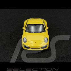 Porsche 911 Carrera S Type 991 2011 Jaune Jouet à friction 1/38 Welly MAP01024015