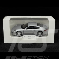 Porsche 911 Carrera S Typ 991 2011 Silber Reibungsspielzeug 1/38 Welly MAP01024015