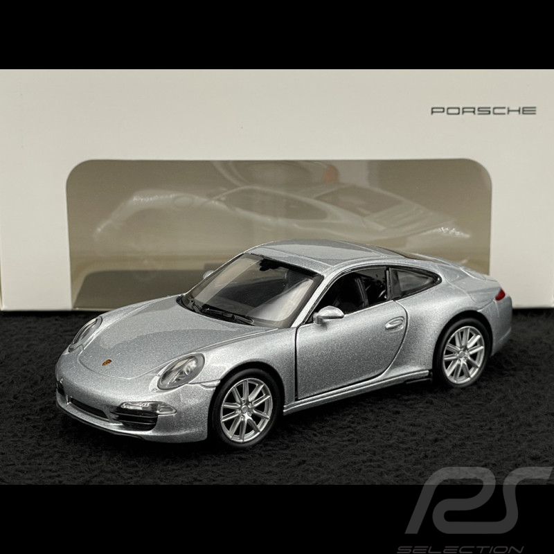 Porsche 911 Carrera S Type 991 2011 Argent Jouet à friction 1/38 Welly MAP01024015