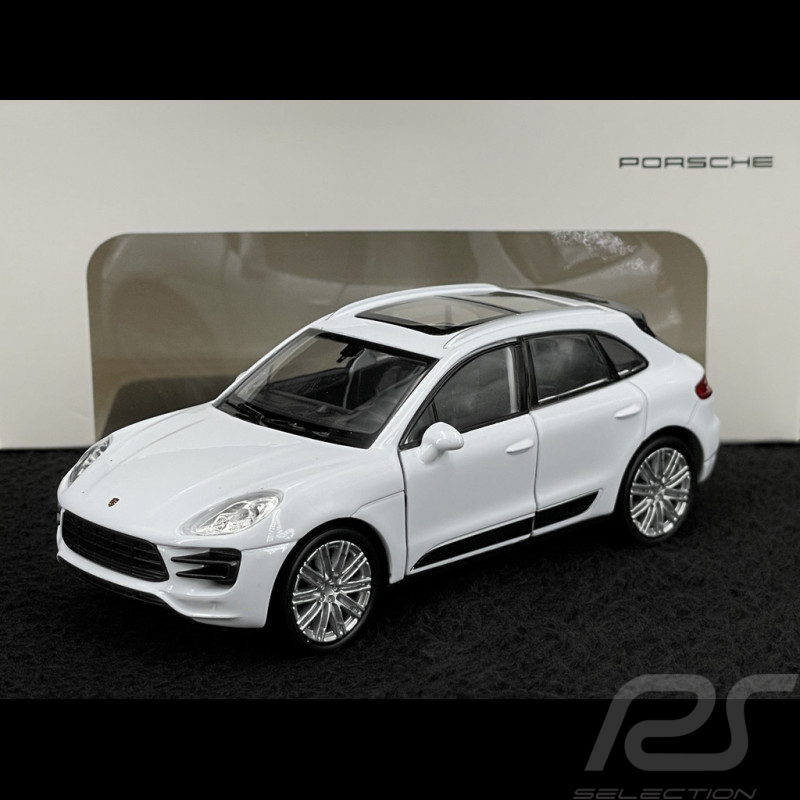 Porsche Macan Turbo 2019 Blanc Jouet à friction 1/38 Welly MAP01024015