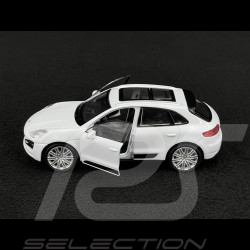 Porsche Macan Turbo 2019 Weiß Reibungsspielzeug 1/38 Welly MAP01024015