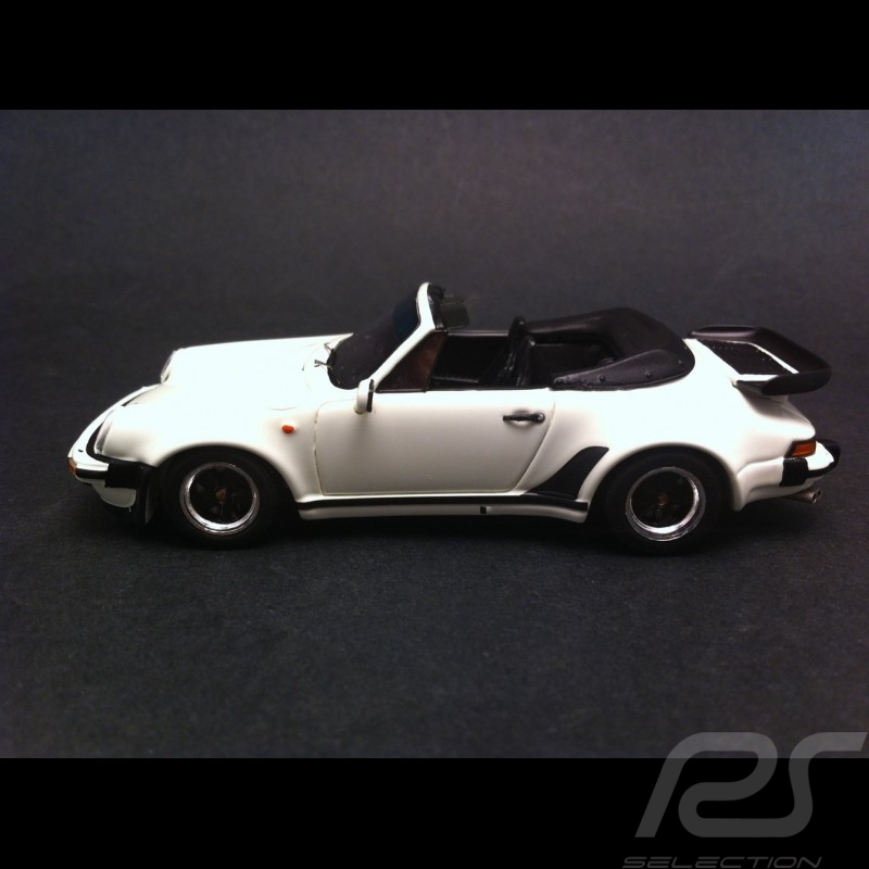 Porsche 911 Turbo 3.3 Cabriolet 1989 blanche 1/43 Spark S3498 Porsche 911 Turbo 3.3 Cabriolet 1989 blanche 1/43 Spark S3498