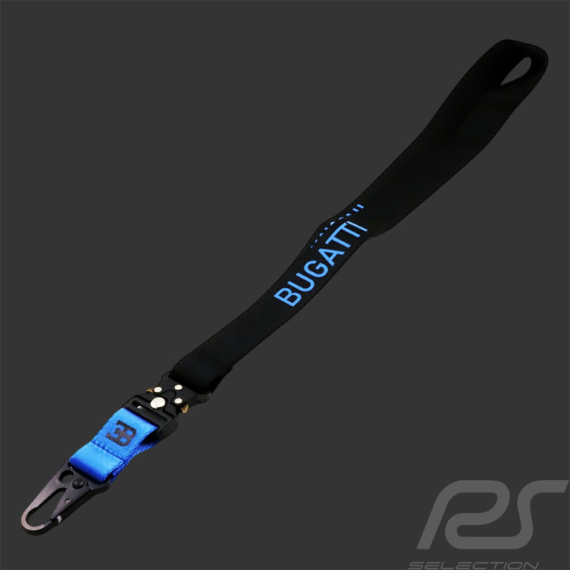 Bugatti Keychain Lanyard Black / Blue BU124U802BK99