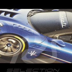Poster Maserati Corse GT2 Bleu 920032988