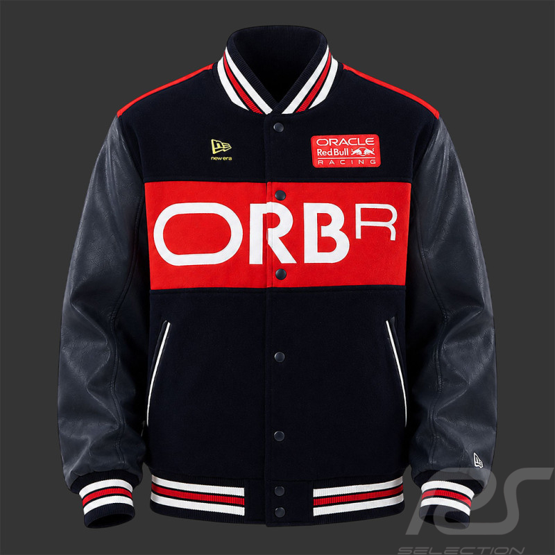Red Bull Jacket Racing F1 Team Varsity Navy Blue New Era 60897397 - Unisex