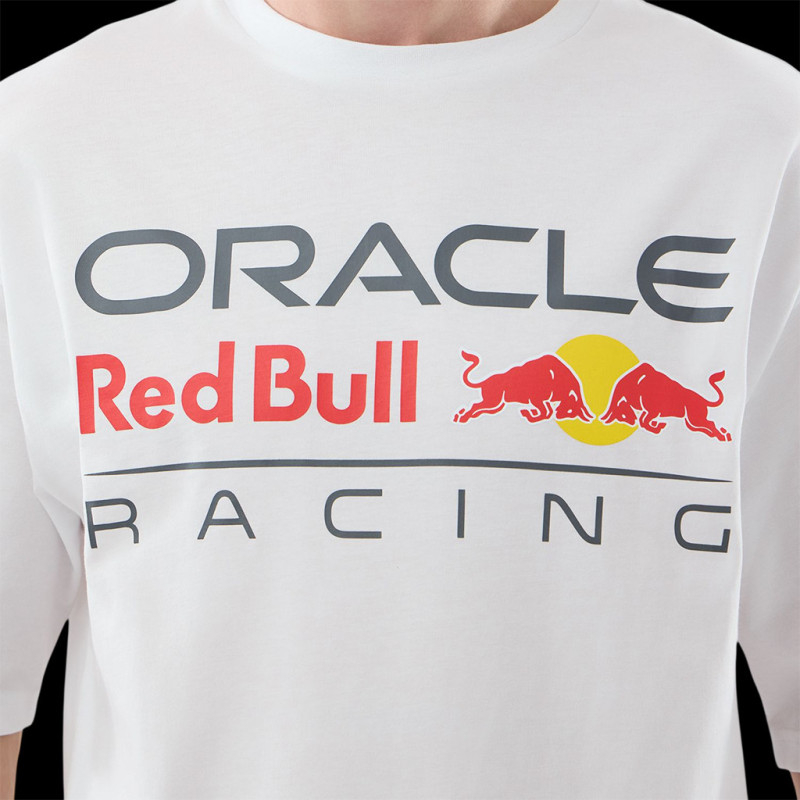 Red Bull T-Shirt Racing F1 Team Logo White New Era 60897385 - Unisex