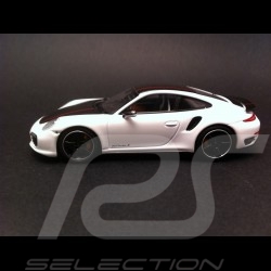 Porsche 991 Turbo S Exclusive blanc / noir 1/43 Minichamps WAX20130026