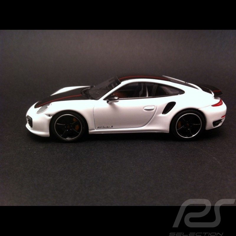 Porsche 991 Turbo S Exclusive blanc / noir 1/43 Minichamps WAX20130026 Porsche 991 Turbo S Exclusive blanc / noir 1/43 Minichamps WAX20130026