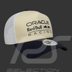 Casquette Red Bull Racing F1 Team Trucker Beige / Bleu Marine / Blanc New Era 60772117 - Mixte