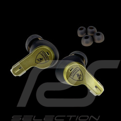 Lamborghini Earphones Bluetooth Matte Black / Metallic Green GRS22005