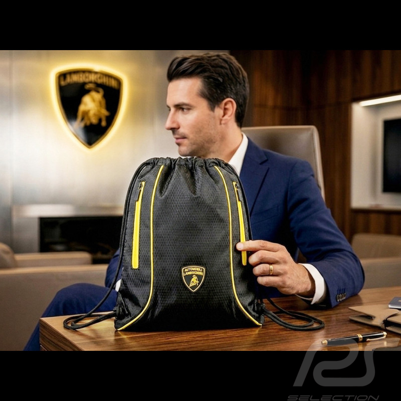 Lamborghini Leichtgewicht Rucksack Schwarz / Gelb GRS22010