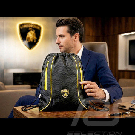 Lamborghini Lightweight Backpack Black / Yellow GRS22010