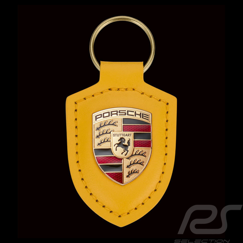 Porte-clés Porsche écusson Jaune Signal WAP05065126WSA