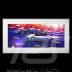 Maserati Gerahmtes Poster MC20 / MC12 Zeit für Kühnheit 50 x 24 cm 920030400
