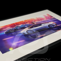 Maserati Framed Poster MC20 / MC12 "Time to be Audacious" 50 x 24 cm 920030400