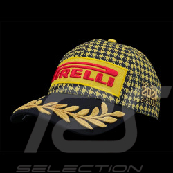 SELTEN : Pirelli Cap Sieger Silverstone GP 2026 F1 Bestickt Schwarz / Gelb 0117 - Unisex