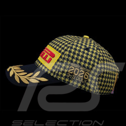 SELTEN : Pirelli Cap Sieger Silverstone GP 2026 F1 Bestickt Schwarz / Gelb 0117 - Unisex