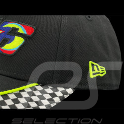 Valentino Rossi Hat VR46 WRT MotoGP Checkerboard Black / Multicolor New Era 60897579 - Unisex