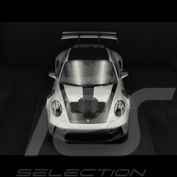 Porsche 911 GT3 RS Type 992.1 2022 Weissach Package Silver GT / Red Stripes 1/8 GT Spirit GTS802001