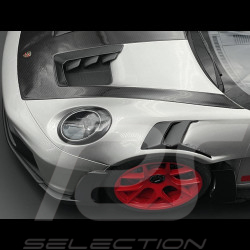 Porsche 911 GT3 RS Type 992.1 2022 Pack Weissach Argent GT / Bandes Rouges 1/8 GT Spirit GTS802001