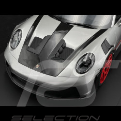 Porsche 911 GT3 RS Type 992.1 2022 Pack Weissach Argent GT / Bandes Rouges 1/8 GT Spirit GTS802001