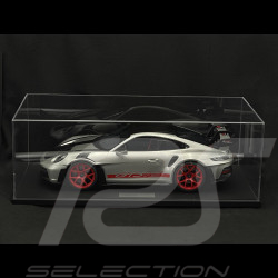 Porsche 911 GT3 RS Typ 992.1 2022 Weissach Package Silber GT / Rote Streifen 1/8 GT Spirit GTS802001