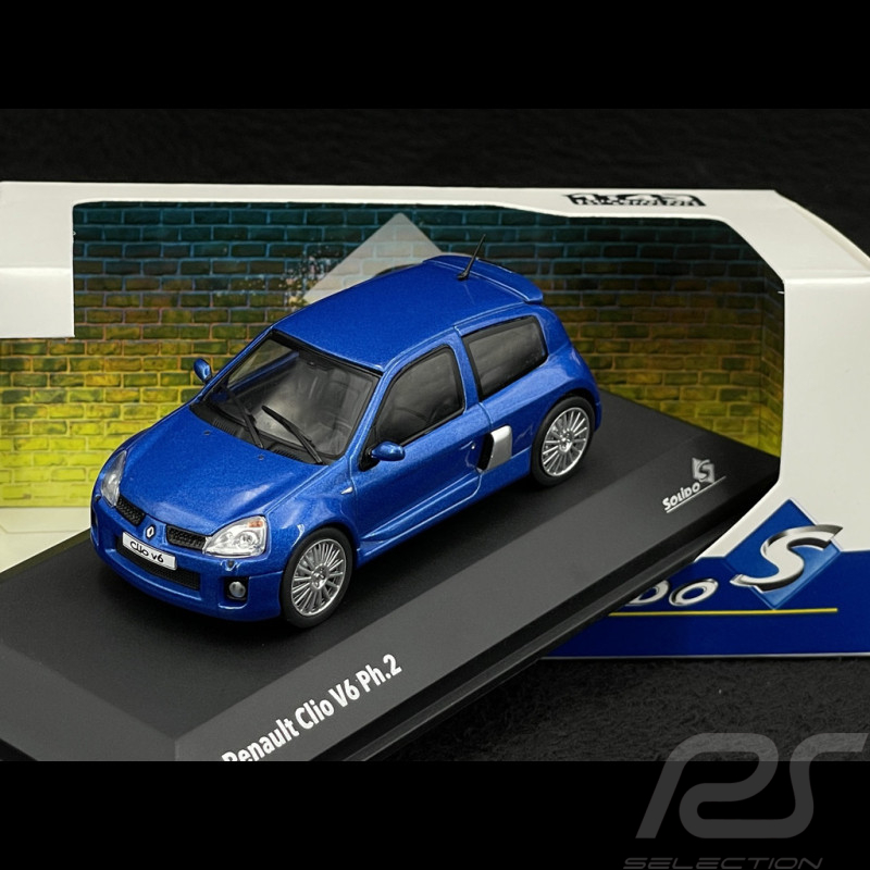 Renault Clio V6 Phase 2 2003 Bleu Iliade 1/43 Solido S4318101