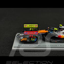 Lando Norris McLaren MCL39 n° 4 Winner British GP 2025 F1 with Pit Board 1/43 Spark S9596