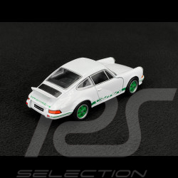 Porsche 911 Carrera RS 2.7 1973 White / Green Stripes Friction Toy 1/38 Welly MAP01091124