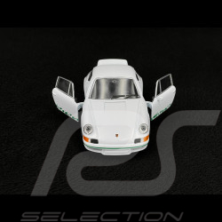 Porsche 911 Carrera RS 2.7 1973 Blanc / Bandes Vertes Jouet à friction 1/38 Welly MAP01091124