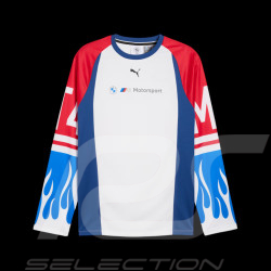 T-shirt BMW Motorsport M4 GT4 Evo Jersey Manches Longues Puma Blanc / Bleu / Rouge 632577-04