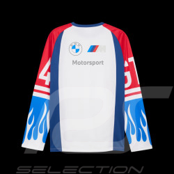 BMW T-Shirt Motorsport M4 GT4 Evo Jersey Lange Ärmel Puma Weiß / Blau / Rot 632577-04
