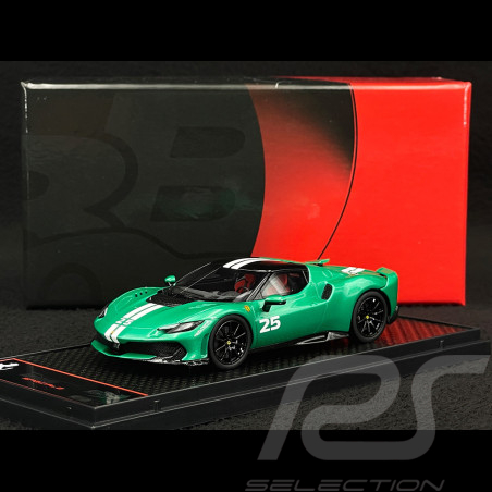 Ferrari 296 Speciale n° 25 2025 Verde Nürburgring / Weiße Streifen 1/43 BBR Models BBRC323A