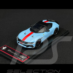 Ferrari 12Cilindri Coupe 2024 Azzurro La Plata / Red Stripe 1/43 BBR Models BBRC299L