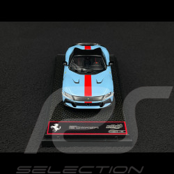 Ferrari 12Cilindri Coupe 2024 Azzurro La Plata / Red Stripe 1/43 BBR Models BBRC299L