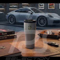 Mug Thermos Porsche écusson Turbonite isotherme Laqué Gris Craie WAP05063026AHD